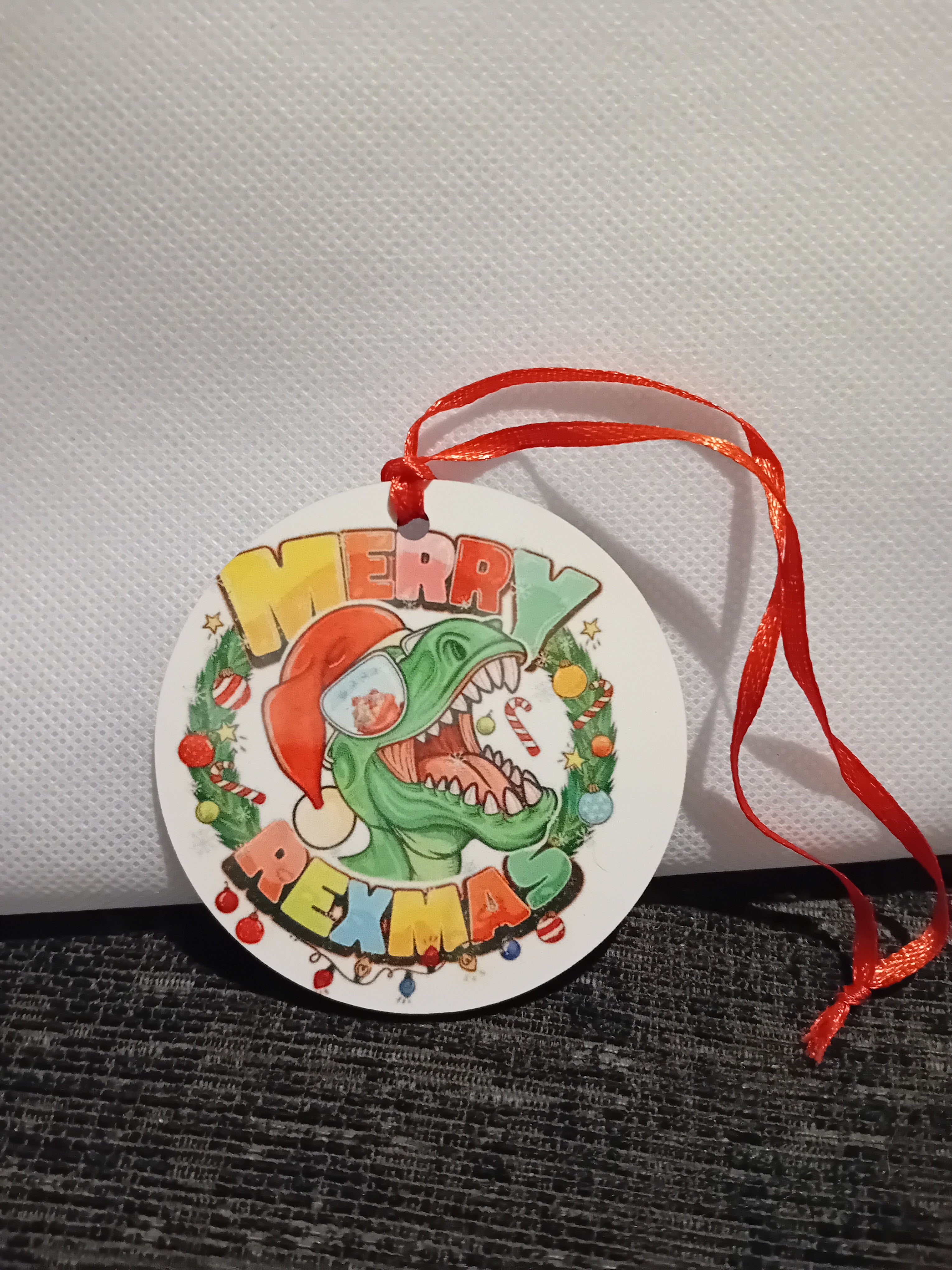 Christmas ornament - Merry Rexmas
