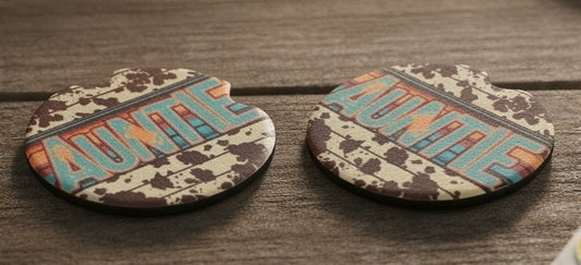 Car coasters- auntie