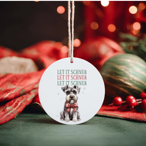 Christmas tree ornaments - dogs at Christmas
