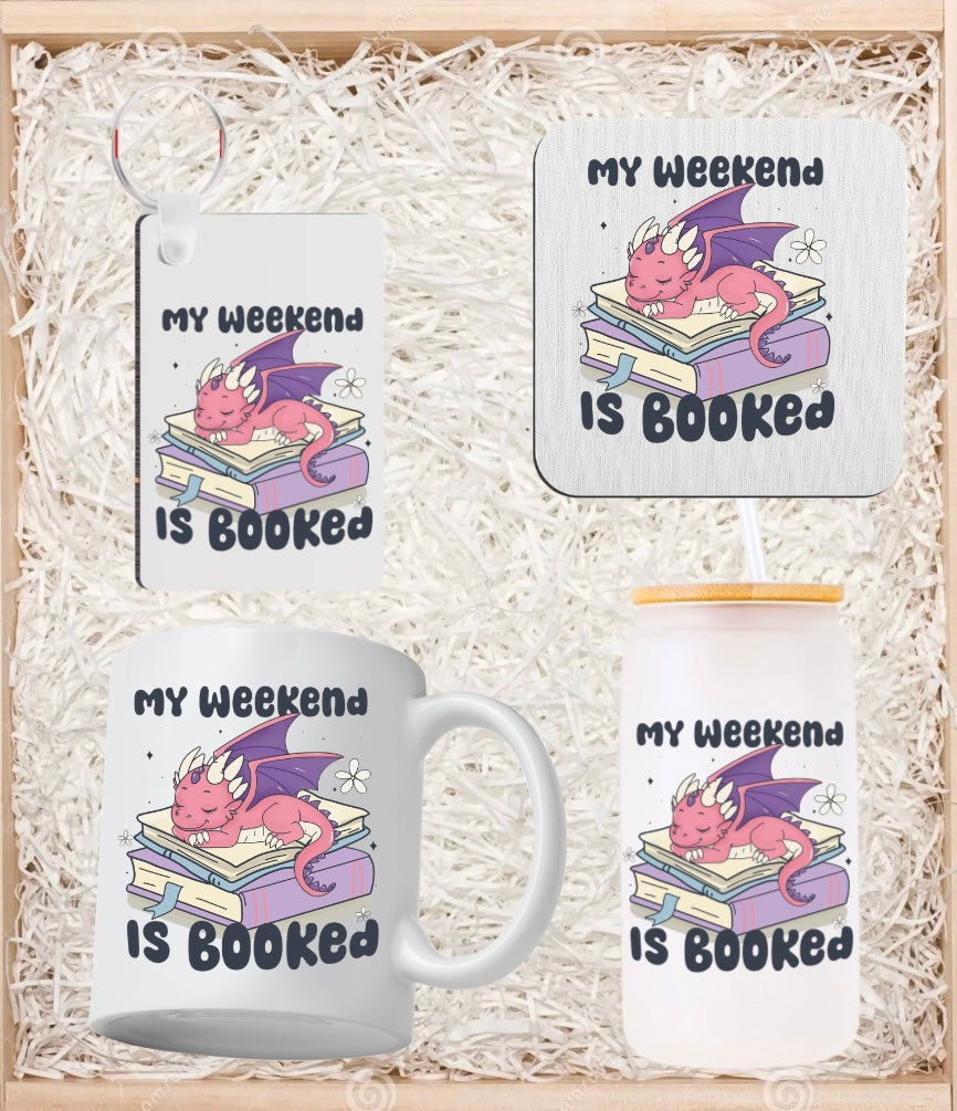 My weekend is booked gift set