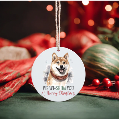 Christmas tree ornaments - dogs at Christmas