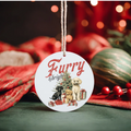 Christmas tree ornaments - dogs at Christmas