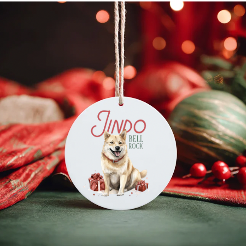 Christmas tree ornaments - dogs at Christmas