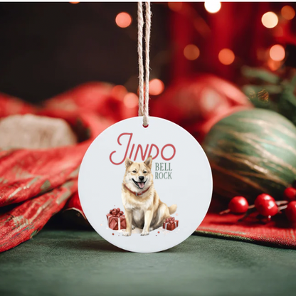 Christmas tree ornaments - dogs at Christmas