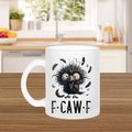 frosted glass mug -