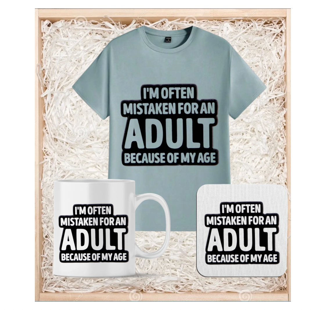 I’m often mistaken for a adult because of my age gift set