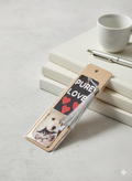 Aluminium bookmark - pure love animals