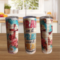 Stainless steel tumbler- pray pray